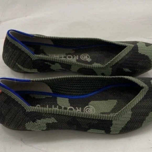 Rothy's Green Camouflage Pointed Flats - Picture 5 of 7
